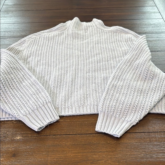 Madewell Pointelle-Stitch Mockneck Sweater Size Large - Picture 13 of 13